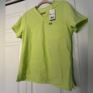 Figs Sea Mist Catarina scrub top